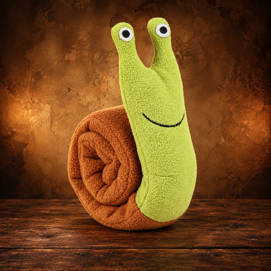 Fleece Snail Dog Puzzle Toy