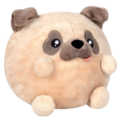 Undercover bat-costume pug plush back view