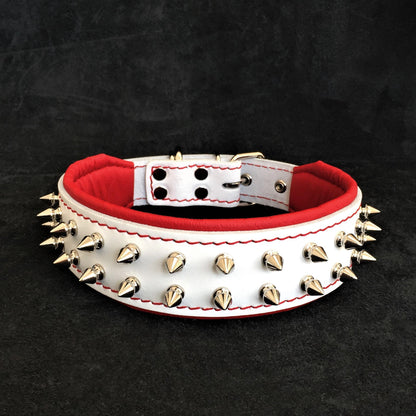 The Ivory Rebel Padded Leather Collar